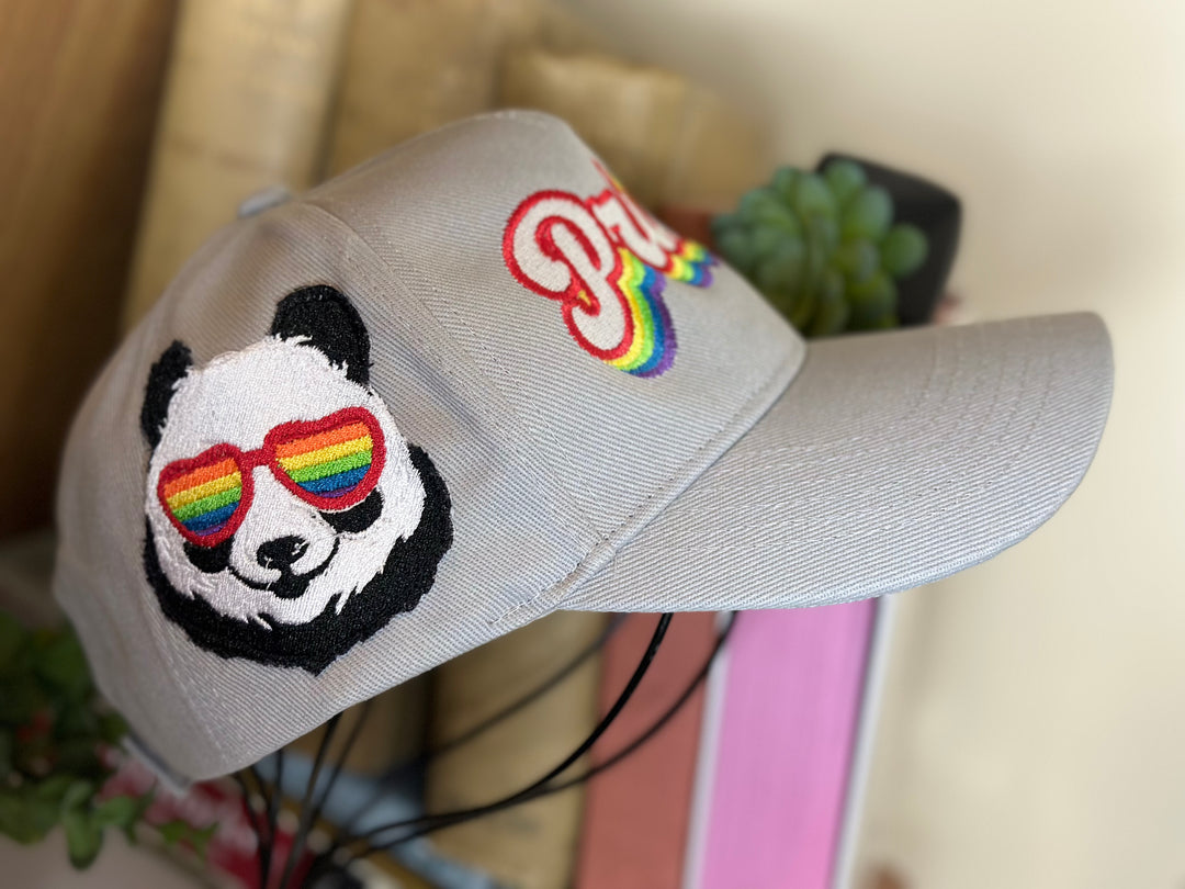 Pride Baseball hat with panda LGBTQ