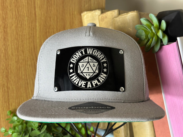 D & D Metal Plate Snapback Hat