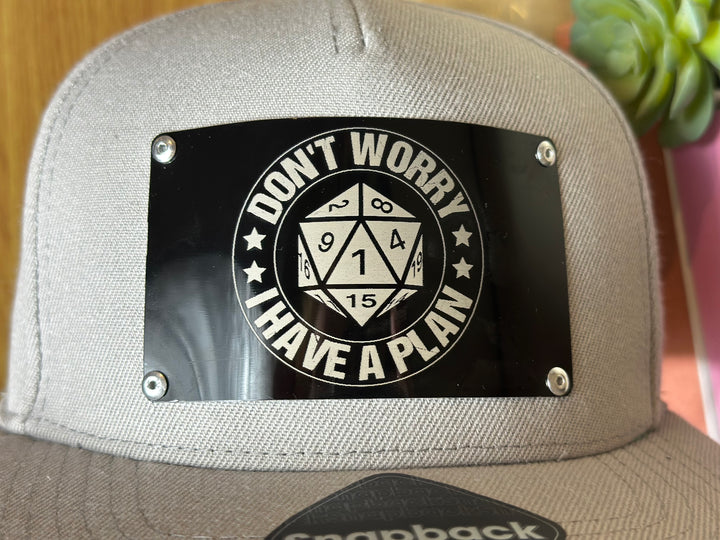 D & D Metal Plate Snapback Hat