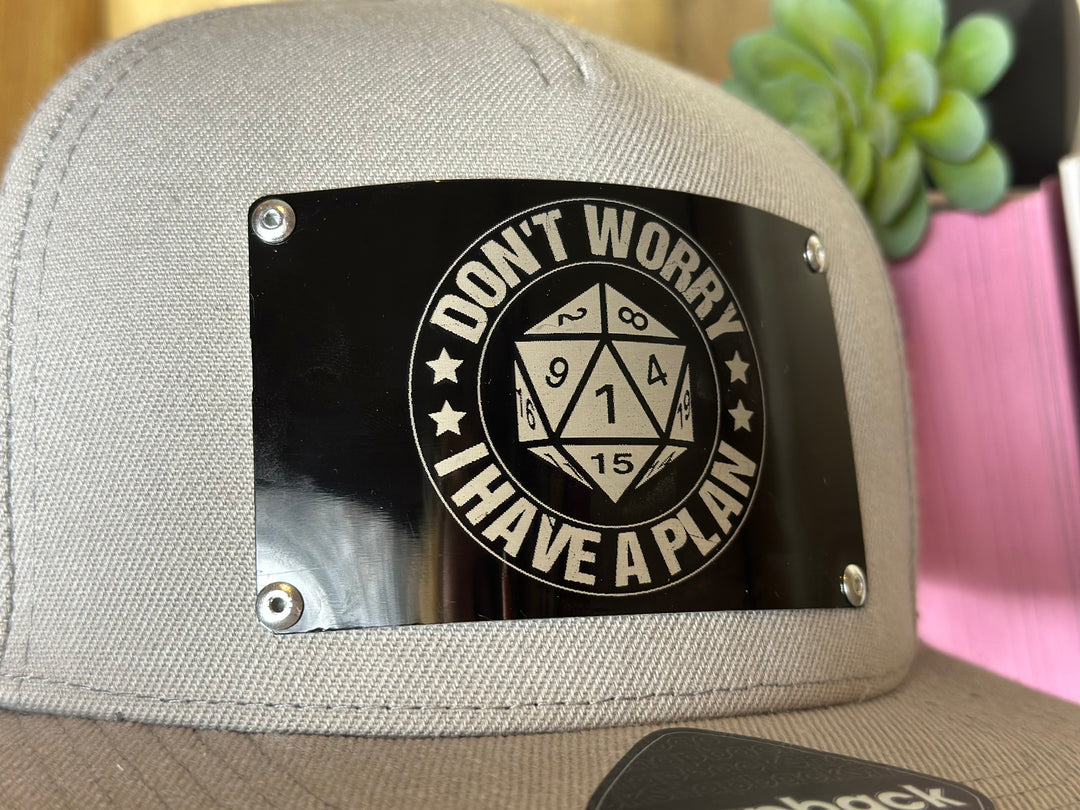 D & D Metal Plate Snapback Hat