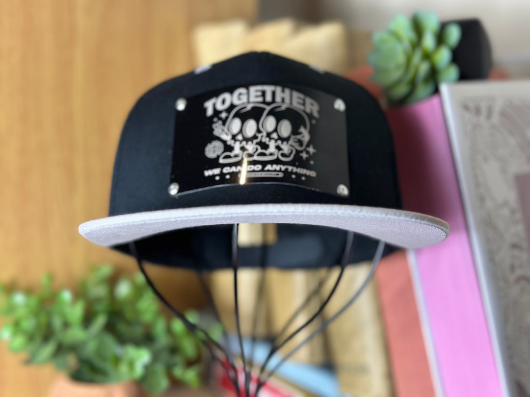 Togetherness Metal Plate Snapback Hat